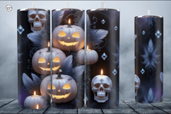 4 Halloween Tumbler Wrap Sublimations, 20 oz Product Image 2