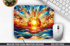 Mouse Pad Sublimation, Summer Mouse Pad PNG Design Product Image 1