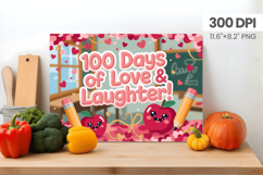 100 days of school Cutting Board PNG Design, Teacher PNG Product Image 1