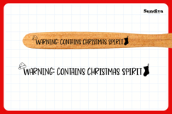 Christmas Wooden Spoon Handle Quote SVG - Warning Product Image 3