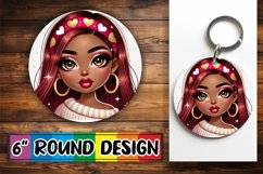 Enchanted Circle Keychain Magic PNG, Love Girl Product Image 1