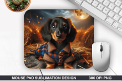 Halloween Dog Mouse Pad Sublimation, Halloween Mouse Pad PNG Product Image 1