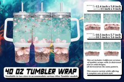 Glittery Floral Leopard Wrap 40oz Product Image 1