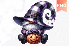 Halloween Gnome And Pumpkin Sublimation - Clipart PNG Bundle Product Image 9