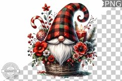Christmas Gnome Sublimation - Clipart PNG Design Product Image 1