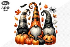 Halloween Gnomes Sublimation - Clipart PNG Design Product Image 1
