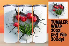 Enchanting Tumbler with 3D Hearts Product Image 1