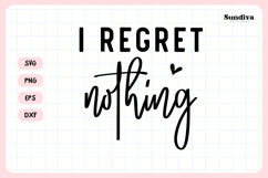 Funny Pet Tag Saying SVG | I Regret Nothing 2 Product Image 3