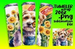 RADIANT 20oz Tumbler Wrap , Cute Dog Product Image 1