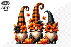 Halloween Gnomes Sublimation - Clipart PNG Design Product Image 1