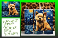 Dog Painting Tumbler Wrap - Vibrant 20oz Product Image 1