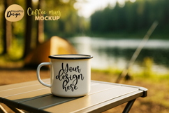 Camping and Nature Mug Mockup Enamel Cup Bundle Product Image 10