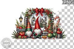 Christmas Gnome Sublimation - Clipart PNG Design Product Image 1