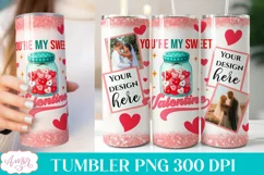 Valentines day photo tumbler wrap PNG template Product Image 2