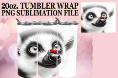 Sublimation Delight 20oz tumbler wrap, Cute Animals Product Image 1