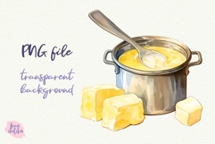 4 Butter Clipart Set Sublimation Baking PNG Product Image 4
