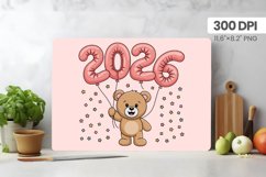 Happy New Year Cutting Board PNG Festive New Year's Eve 2026 Product Image 1