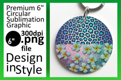 Gorgeous Circle Design Sublimation Template , Leopard Print Product Image 1