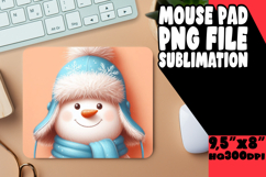 Blissful Mouse Pad Sublimation Magic, Snowman Product Image 1