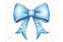 Watercolor Summer Bow Clipart PNG, Coquette Bright Bow Png Product Image 3