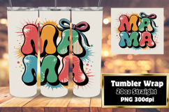 DIY 20oz Tumbler Wrap File , Mama Product Image 1