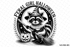 Feral Girl Halloween Svg | Halloween Svg | Svg Cut Files Product Image 1