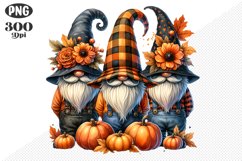 Halloween Gnomes Sublimation - Clipart PNG Design Product Image 1