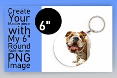 Quirky Funny Dog Circle Lover's Delightful Playful Keychain Product Image 1