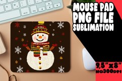 Whimsical Desk Pad Sublimation Ideas, Snowman Product Image 1