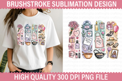 Mother&#039;s Day Brushstroke Sublimation Design -Brushstroke PNG Product Image 1