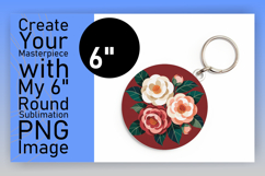 Cute Flamingo with Flowers Round Design PNG Product Image 1