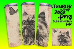Feline Fantasia: Sublimation Tumblers for Cat Enthusiasts Product Image 1