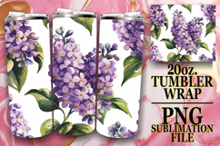 Timeless charm 20oz tumbler wrap, Flower Pattern Product Image 1