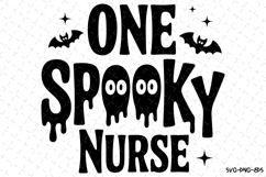 One Spooky Nurse Svg | Halloween Svg | Svg Cut Files Product Image 1
