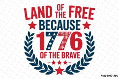 Land of the free America svg | 4th of july Svg | Svg Files Product Image 1