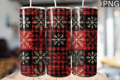 Christmas Snowflake Tumbler Wrap - High Quality 300 Dpi Product Image 1