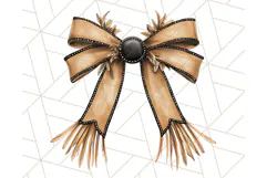 Western Style Bow PNG, Cute Cowboy, Cowgirl Coquette Png Product Image 3
