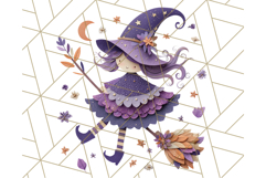 Kawaii Halloween Clipart Cute Kids and Candy Elements Png Product Image 3