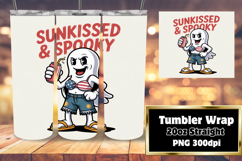 Unique 20oz Gift Tumbler Template , Funny Ghost Product Image 1