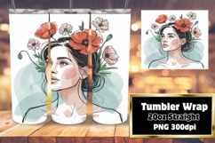 TRENDY 20oz Sublimation Artwork , Beauty Woman Product Image 1