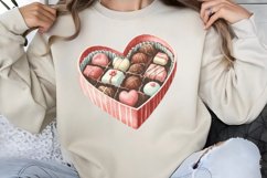 Cute Watercolor Valentines Day Clipart PNG Product Image 1