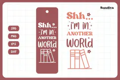 Bookmark Saying SVG | Funny Book Lovers - Another World Product Image 3