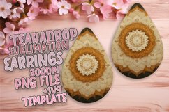 Stylish Teardrop Design for Sublimation , Mandala Product Image 1