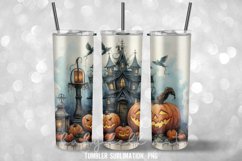 Watercolor Halloween Tumbler Wrap Sublimation Designs Product Image 3