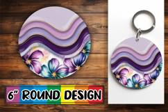 Joyful Round Keychain Magic PNG, Pattern Product Image 1
