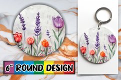 Garden Gala Design Circle - Sublimation Elegance Round Product Image 1