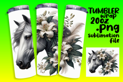 Unique 20oz Design for Sublimation , Horse Product Image 1