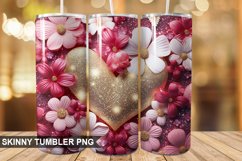 3D Valentine&#039;s Day Tumbler Design | Sublimation Wrap 20 Oz Product Image 1