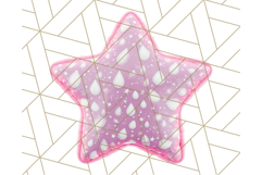 Cute Puffy Star Clipart PNG, 3D Glossy Pastel Stars Clip Art Product Image 3