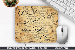 Vintage Mouse Pad Sublimation PNG Design - Mouse Pad PNG Product Image 1